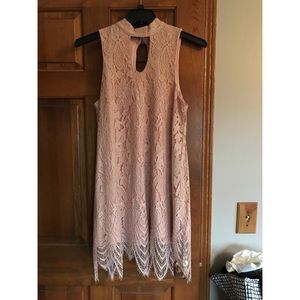 Large Pink Lace Dress